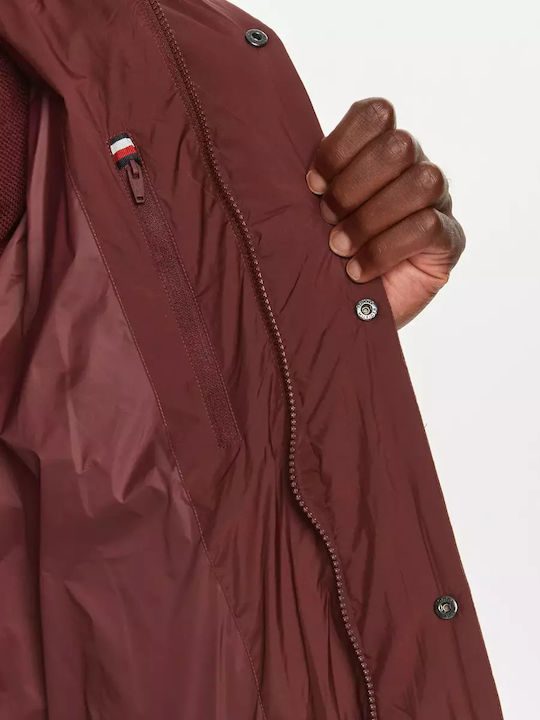 TOMMY HILFIGER Mix down hooded puffer jacket